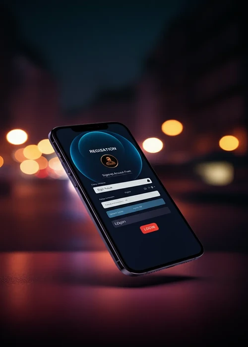 Interface inscription Olympe Casino avec options Google et Twitch